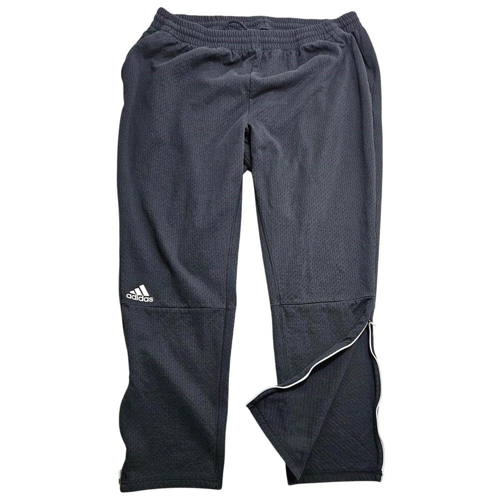 Adidas Mens Climalite Soccer Training Pants Black‎ Ankle Zip CY9626 Size 2XL